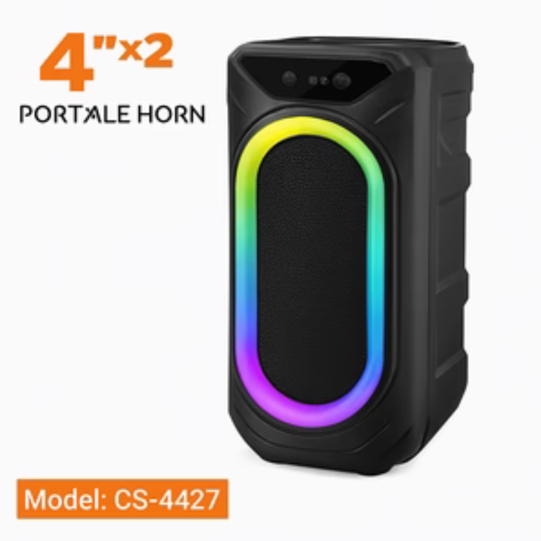 Double Horn Portable Bluetooth Speaker