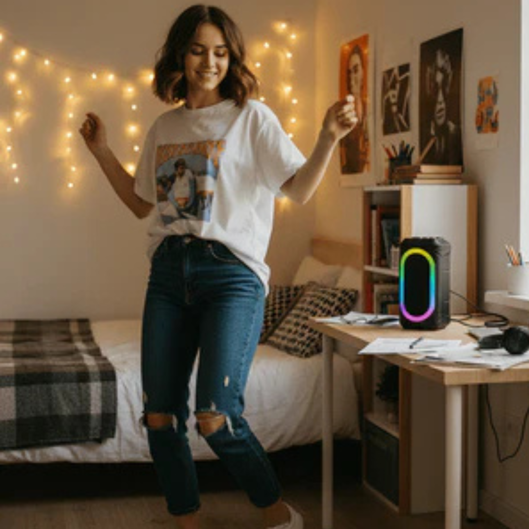 Double Horn Portable Bluetooth Speaker