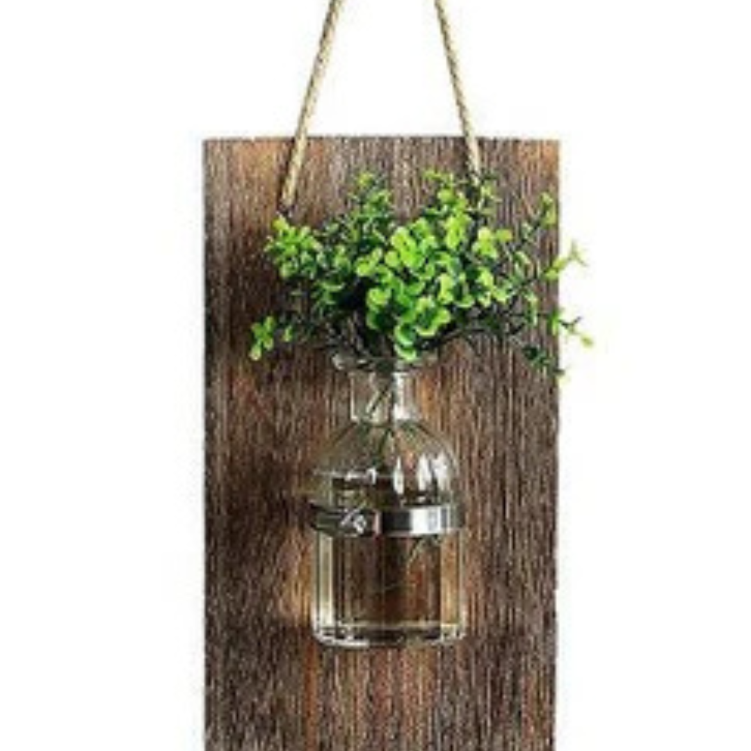 Wall Mount Decoration Piece With Jar