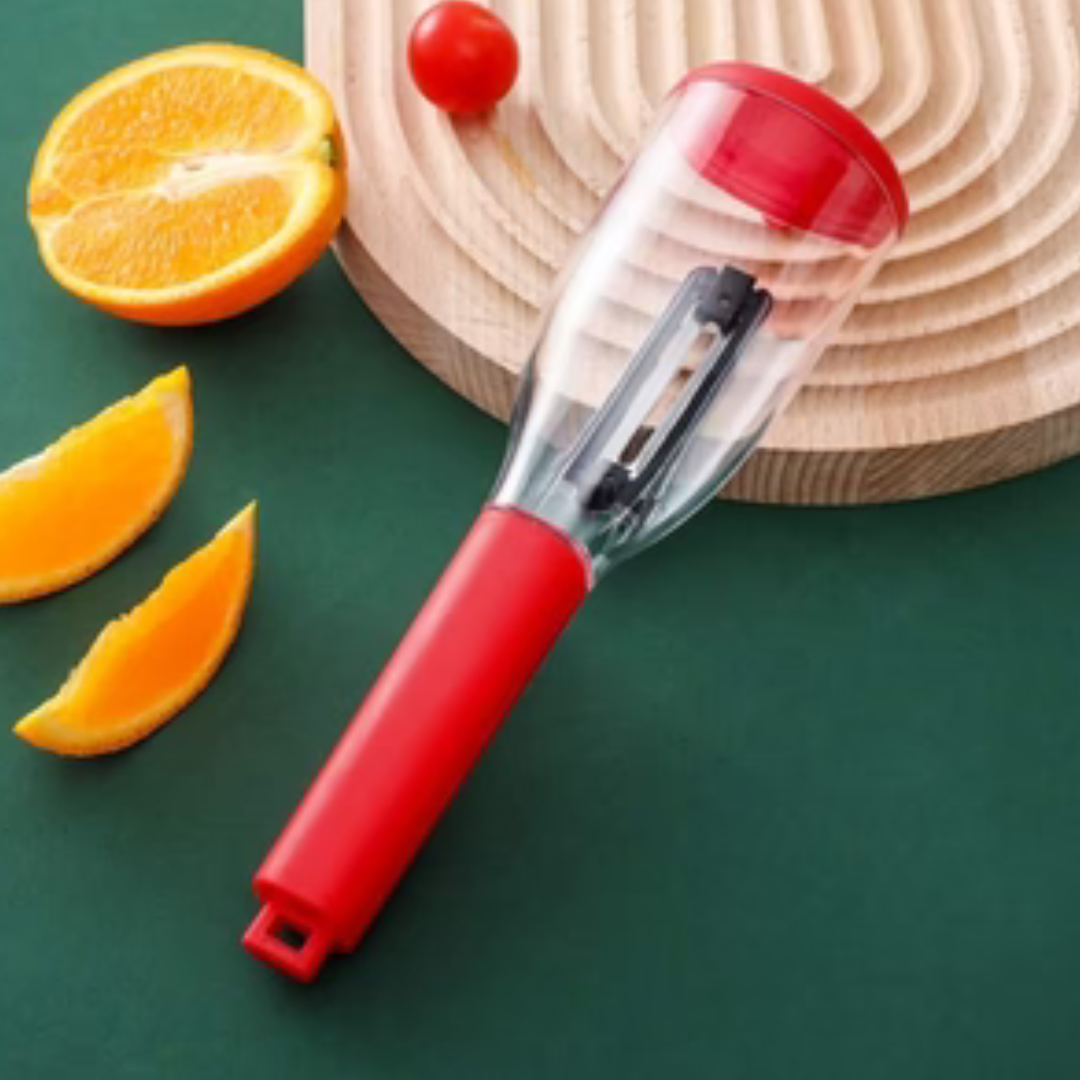 Multifunctional Peeling Knife with Storage Tubev